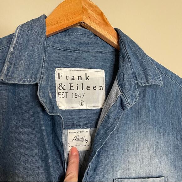 Frank & Eileen Mary Shirtdress in Indigo Denim Wash L - Picture 4 of 10